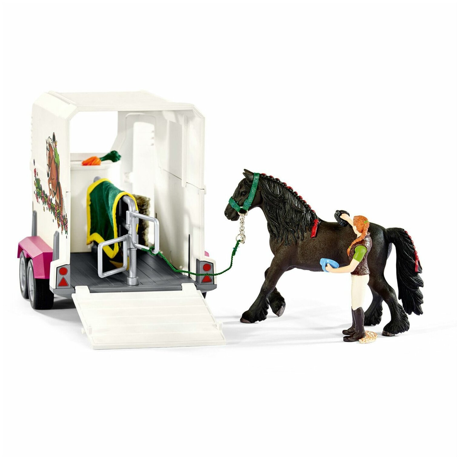 Наборы лошадки. Набор Schleich 42346 пикап с прицепом для лошади. Schleich 42346. Шляйх пикап с прицепом. Шляйх набор школа верховой езды.