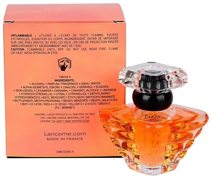 Lancome описание аромата. Парфюмерная вода Трезор ланком. Lancome Tresor EDP (W) 30ml. Парфюмерная вода Lancome Tresor 30 мл. Lancome Tresor 100.