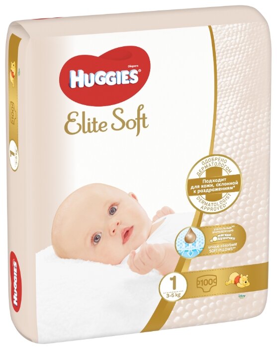 Huggies elite soft для новорожденных. Huggies Elite Soft 1 100шт цена.