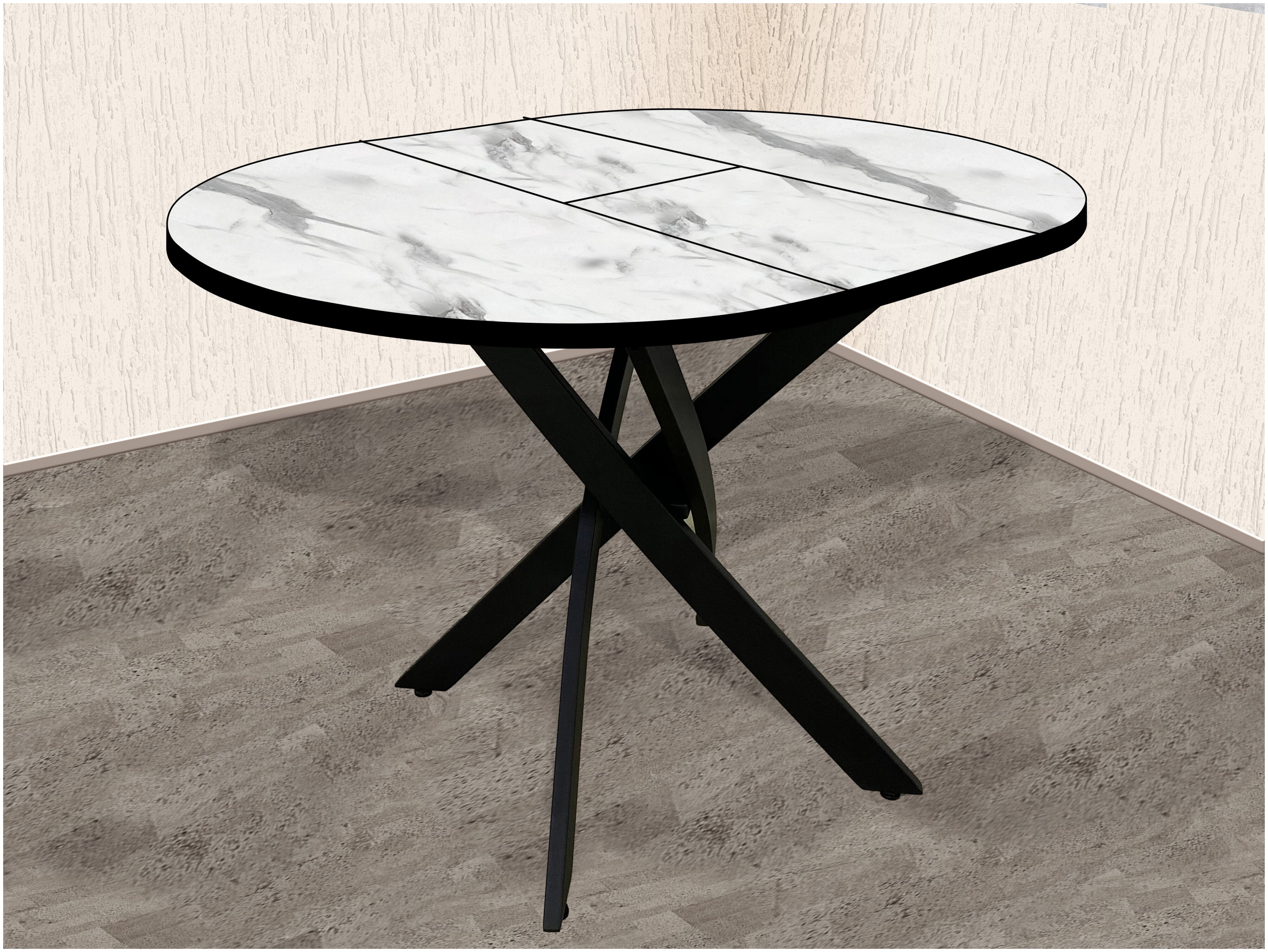 кухонный стол андромеда 2 мрамор