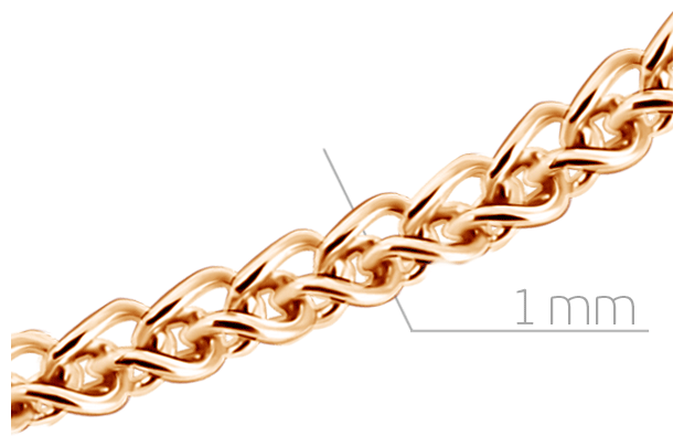 Плетение колос золото цепочка