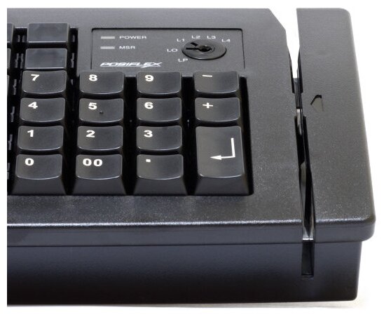 POS клавиатура Posiflex KB-6600U (с карт-ридером), черный POS клавиатура Posiflex KB-6600U (с карт-ридером), черный