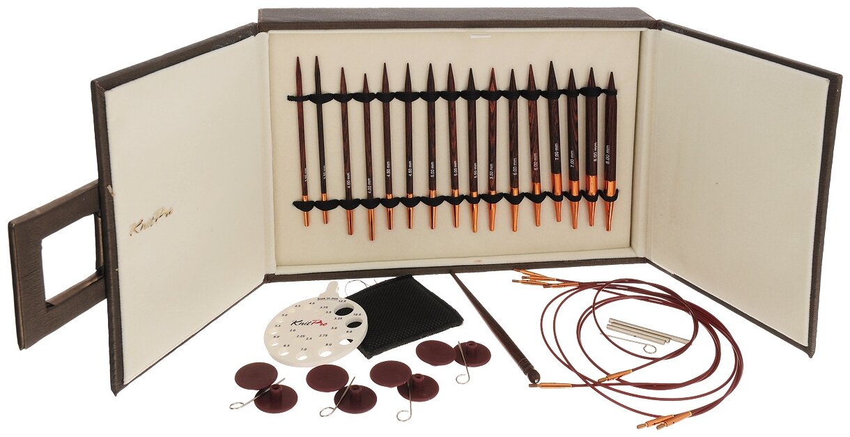 KNITPRO набор "Deluxe Special ic". Набор "Deluxe Set" спиц "Zing", KNITPRO, 47409. 20617 Подарочный набор ic Deluxe съемных спиц Special Sets , KNITPRO. Набор круговых спиц KNITPRO Cubics Deluxe.