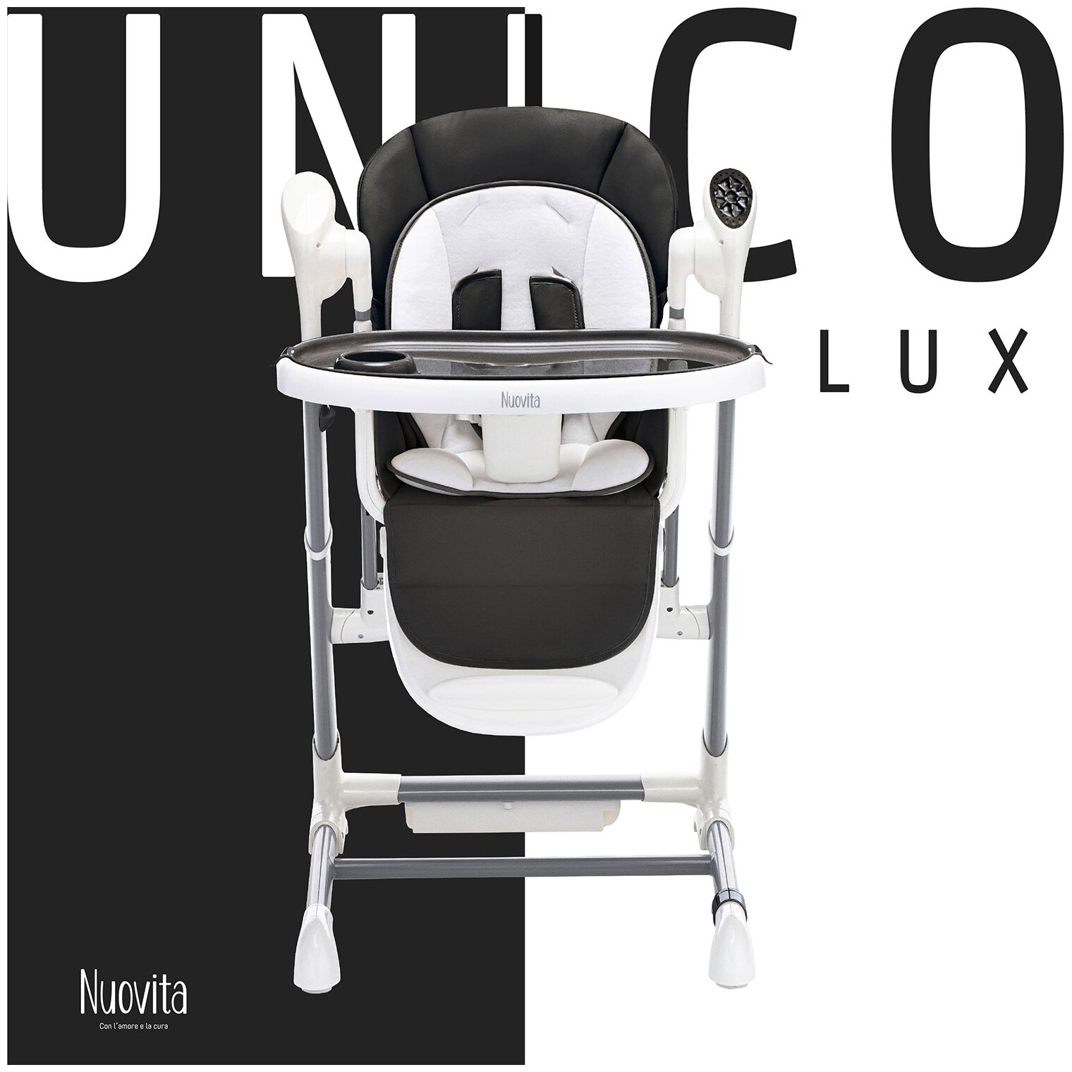 Стульчик Nuovita unico Lux. Стульчик для кормления Nuovita с электронным устройством качения unico Lux. Nuovita unico Lux 3 в 1. Nuovita unico Lux Nero 3 в 1.