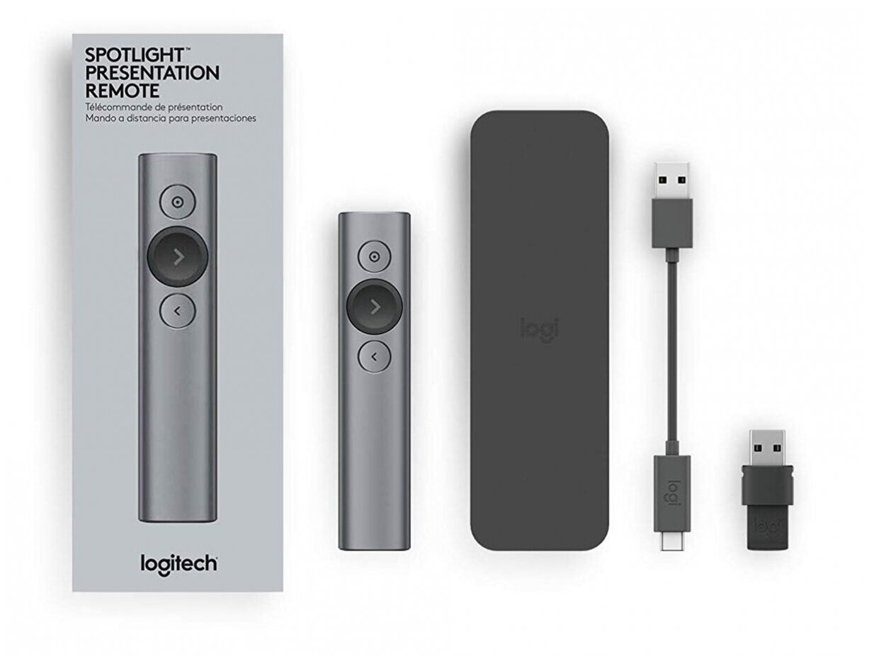 Пульт для презентаций logitech spotlight presentation remote